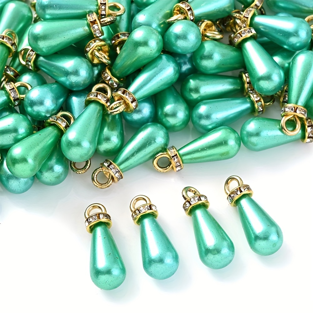 20pcs Colorful Waterdrop Charms for Jewelry Making